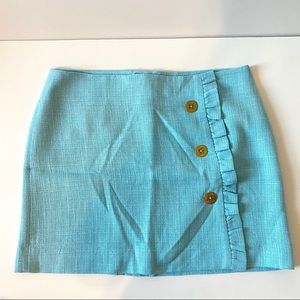 Lilly Pulitzer Blue Tweed Hayes Skirt